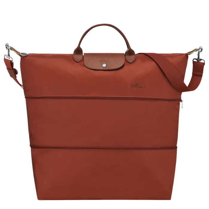 WomenMen Longchamp Le Pliage Green Travel bag expandable Chestnut Travel bags
