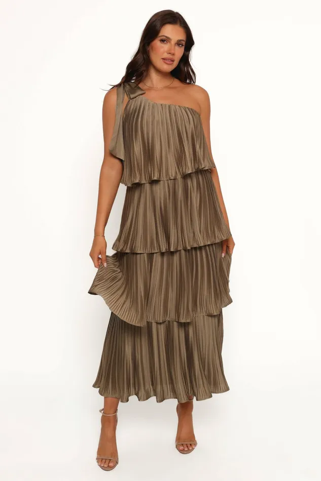 Women Miah Midi Dress Olive Event Dresses Petal and Pup