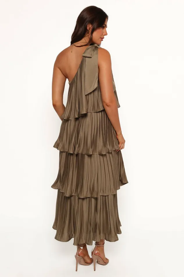 Women Miah Midi Dress Olive Event Dresses Petal and Pup
