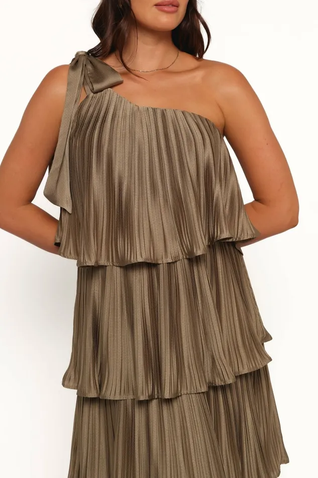 Women Miah Midi Dress Olive Event Dresses Petal and Pup