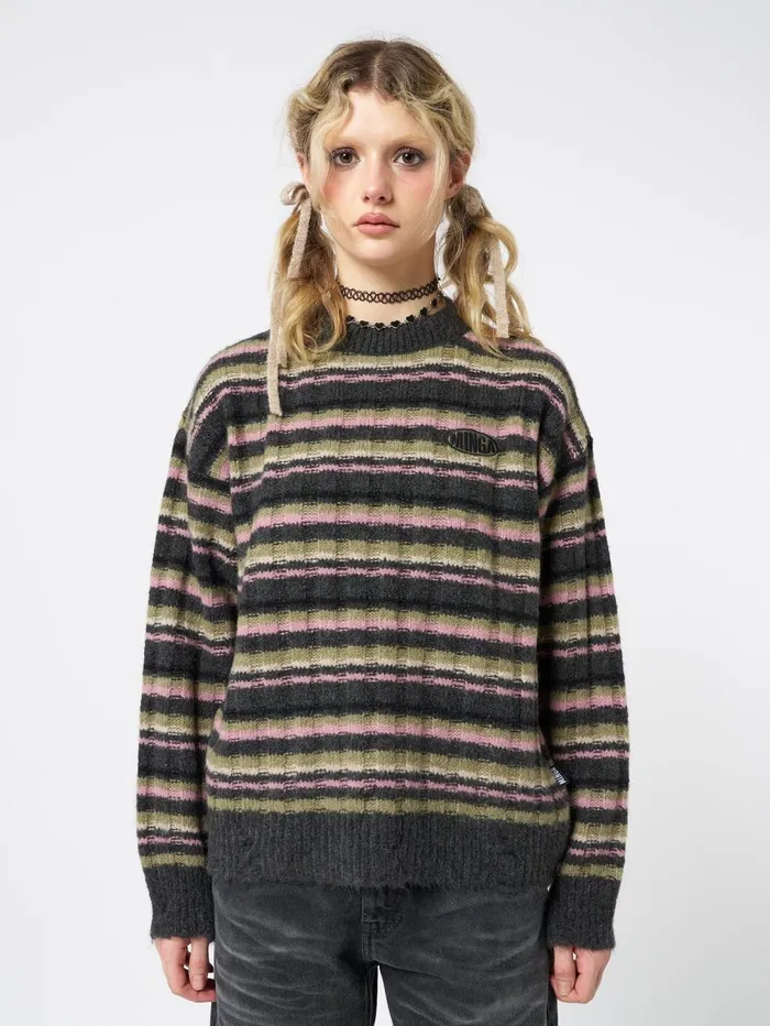 Women Minga London Sweaters and Hoodies Evelyn Striped Knit Sweater
