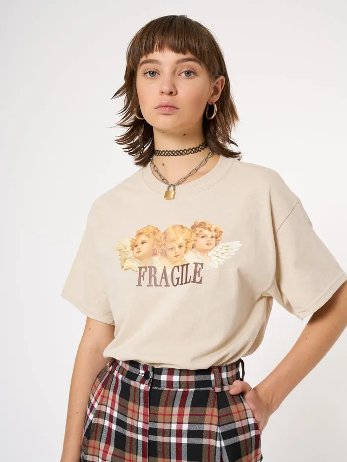 Women Minga London Tops and TShirts Fragile Angels Tshirt