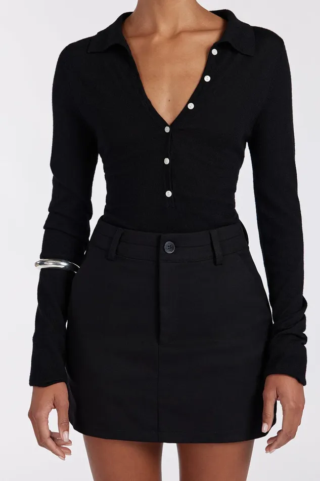 Women Mini DISSH DYLAN BLACK SKORT