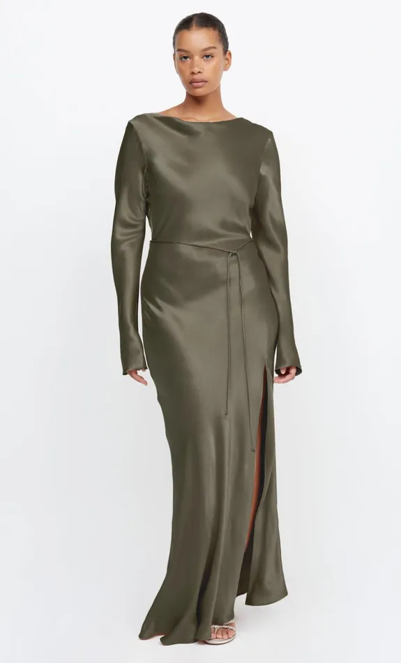 Women MOON DANCE LONG SLEEVE MAXI DRESS 8211 DARK WILLOW Bec Bridge Bridesmaid Dresses