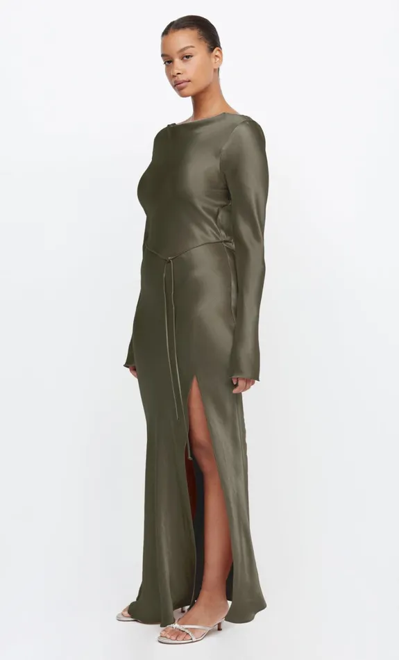 Women MOON DANCE LONG SLEEVE MAXI DRESS 8211 DARK WILLOW Bec Bridge Bridesmaid Dresses