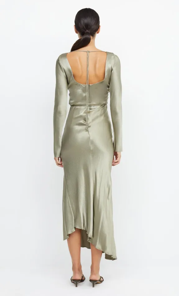Women MOON DANCE LONG SLEEVE MAXI DRESS 8211 SAGE Bec Bridge Bridesmaid Dresses