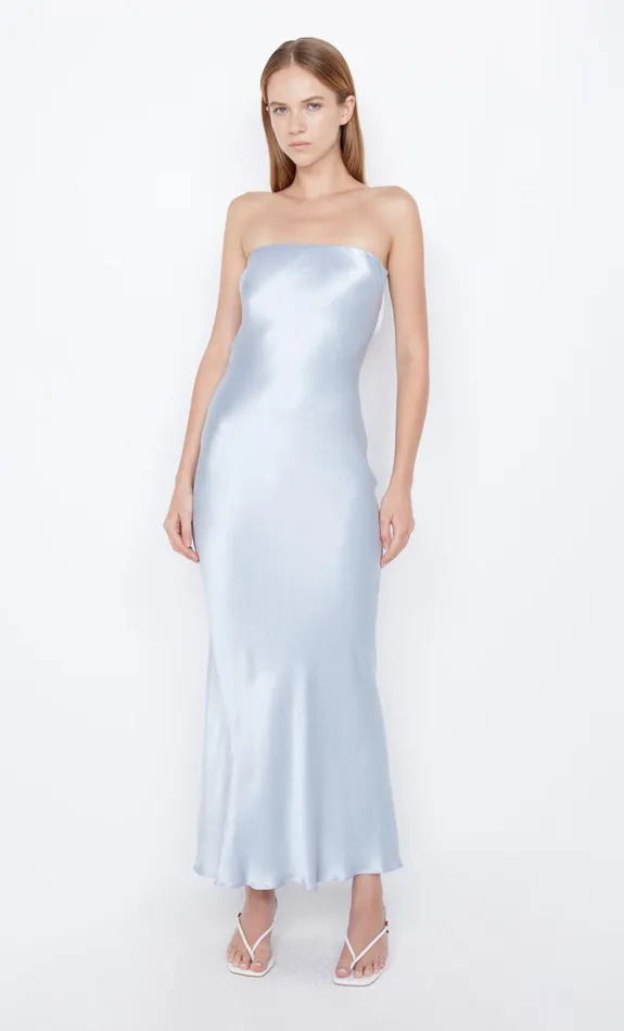 Women MOON DANCE STRAPLESS DRESS 8211 DUSTY BLUE Bec Bridge Wedding Guest
