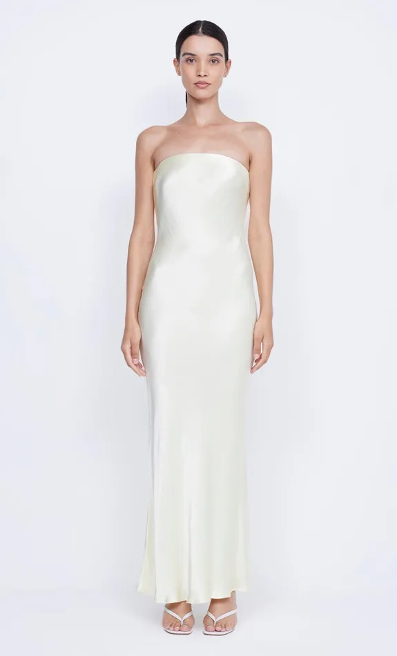 Women MOON DANCE STRAPLESS DRESS 8211 ICE YELLOW Bec Bridge Prom Dresses
