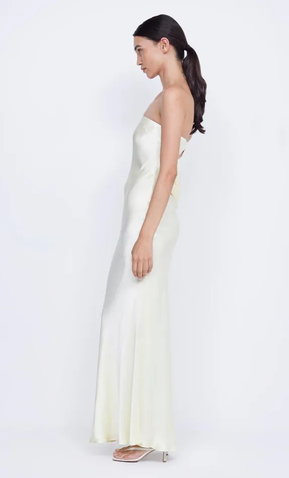 Women MOON DANCE STRAPLESS DRESS 8211 ICE YELLOW Bec Bridge Prom Dresses