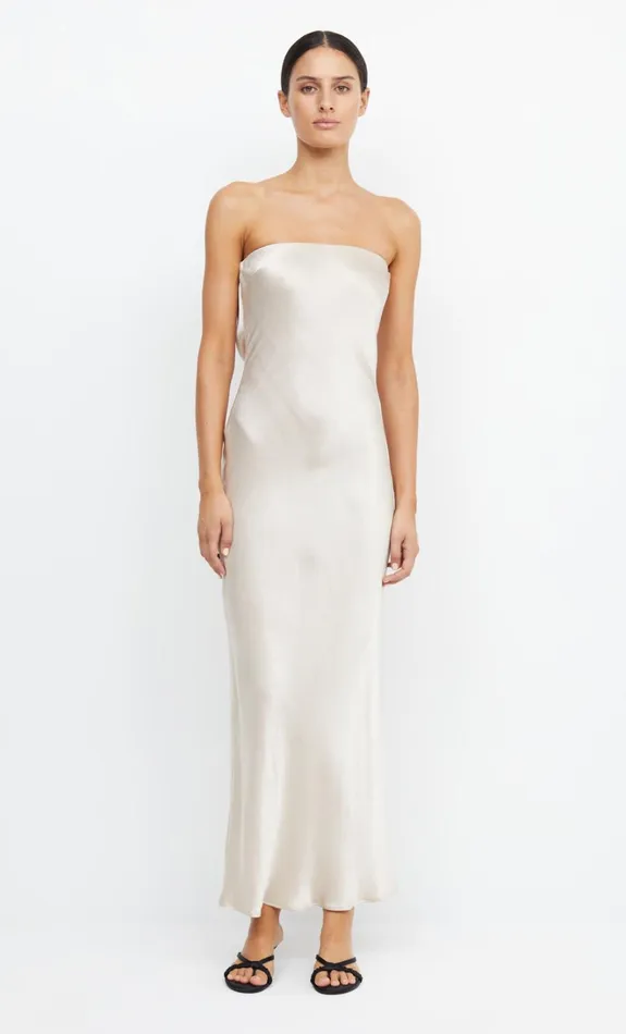 Women MOON DANCE STRAPLESS DRESS 8211 SAND Bec Bridge Prom Dresses