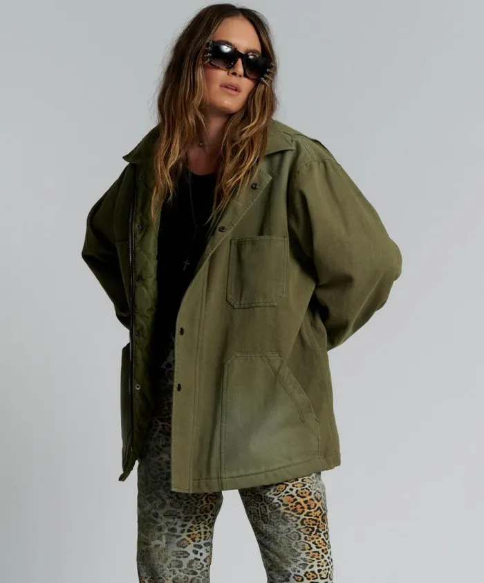 Women MY BOYFRIENDS JACKET KHAKI One Teaspoon Jackets