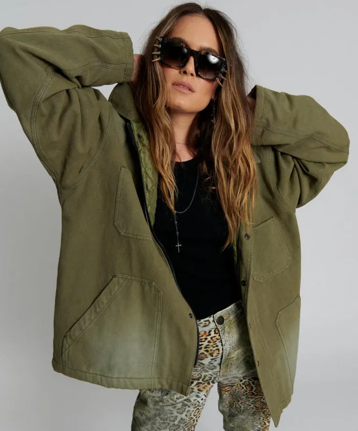 Women MY BOYFRIENDS JACKET KHAKI One Teaspoon Jackets