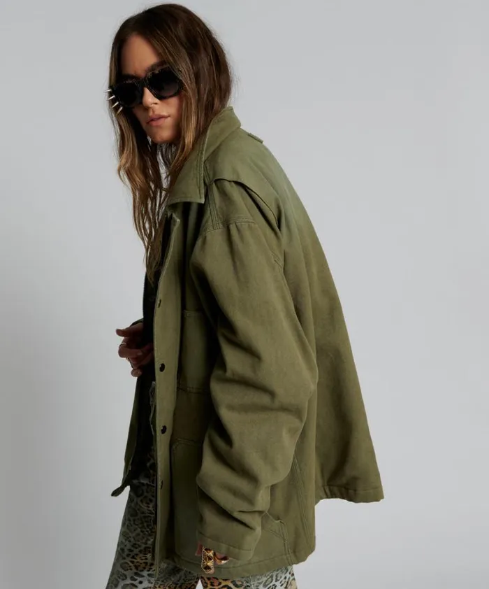 Women MY BOYFRIENDS JACKET KHAKI One Teaspoon Jackets