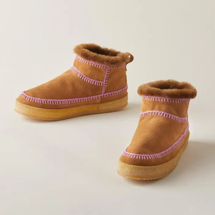 Women Nyuki Crochet Boots Camel Sundance Catalog Boots
