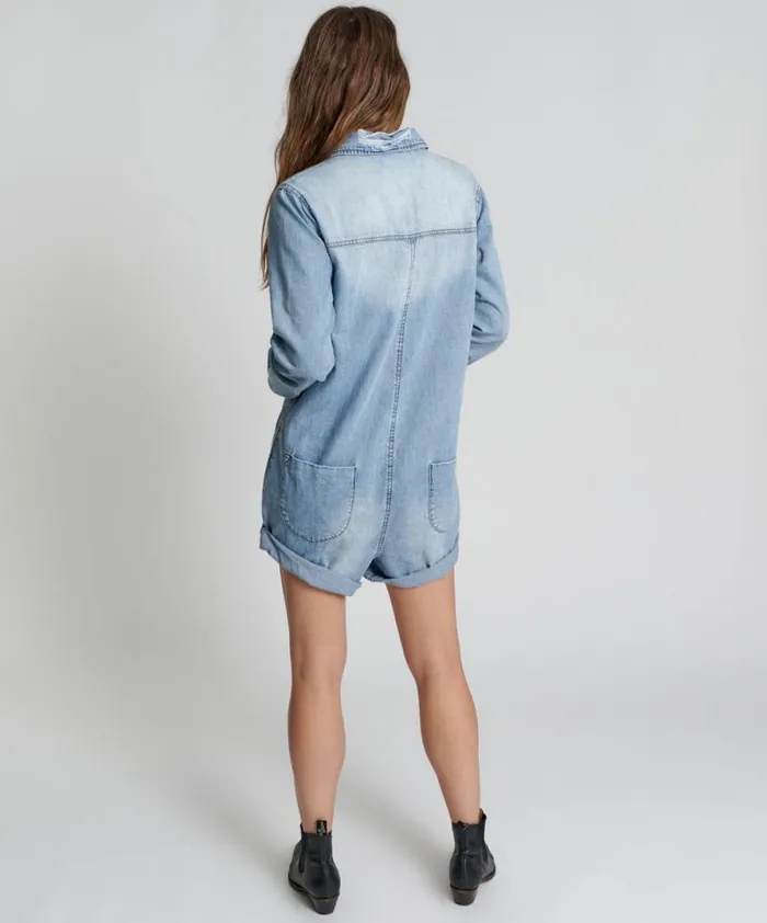 Women OCEAN CHAMBRAY PROPHECY JUMPSUIT One Teaspoon Denim Jumpsuits Women OCEAN CHAMBRAY PROPHECY JUMPSUIT One Teaspoon Denim Jumpsuits