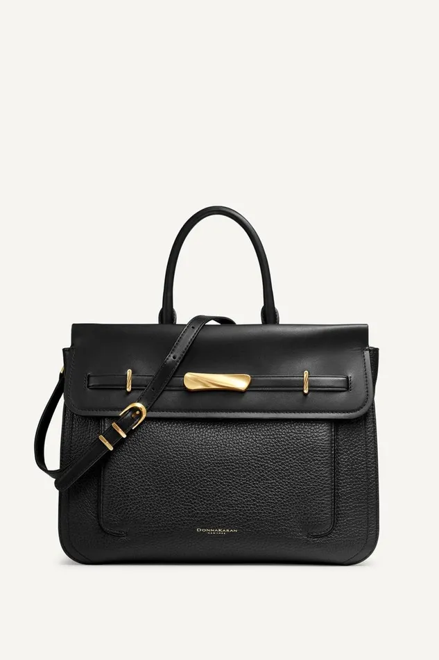 Women OCEANSIDE SATCHEL Black Donna Karan New York Crossbodies And Satchels
