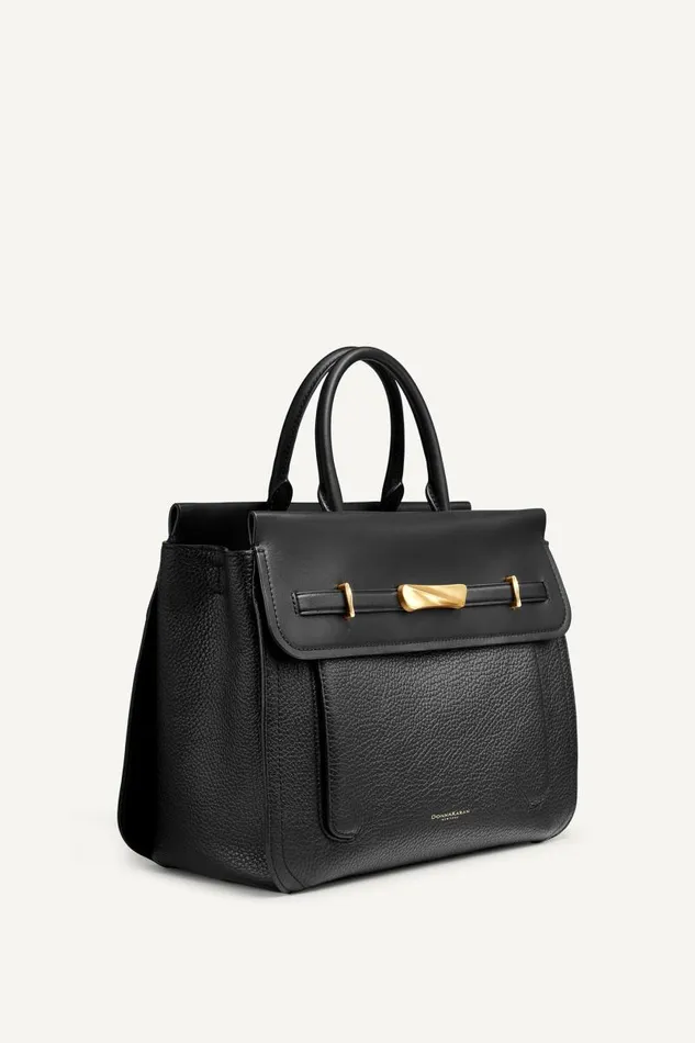 Women OCEANSIDE SATCHEL Black Donna Karan New York Crossbodies And Satchels Women OCEANSIDE SATCHEL Black Donna Karan New York Crossbodies And Satchels