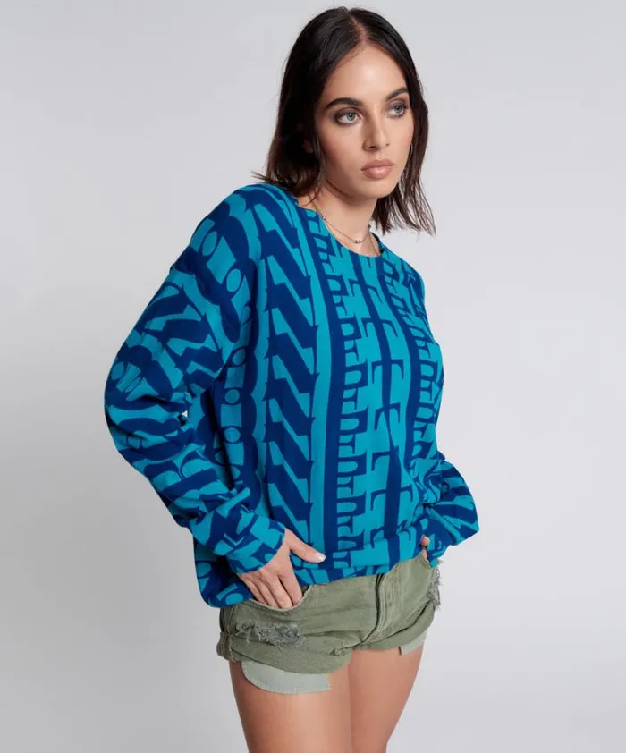 Women ON REPEAT OVERSIZED SWEATER One Teaspoon Knitwear