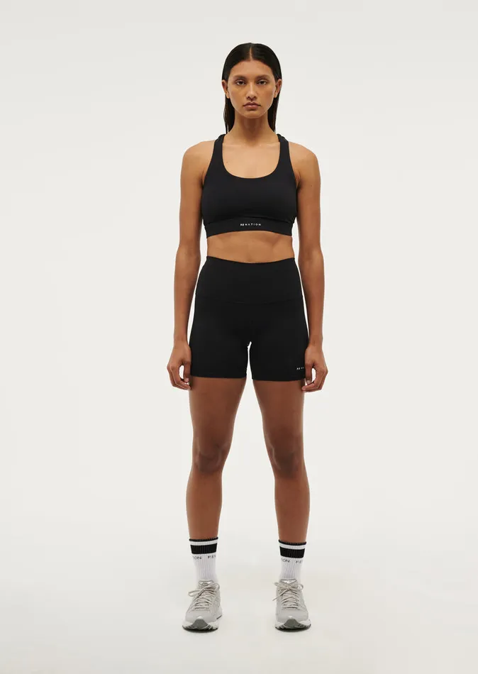 Women PE Nation FREQUENCY 58243 BIKE SHORT IN BLACK Baseline