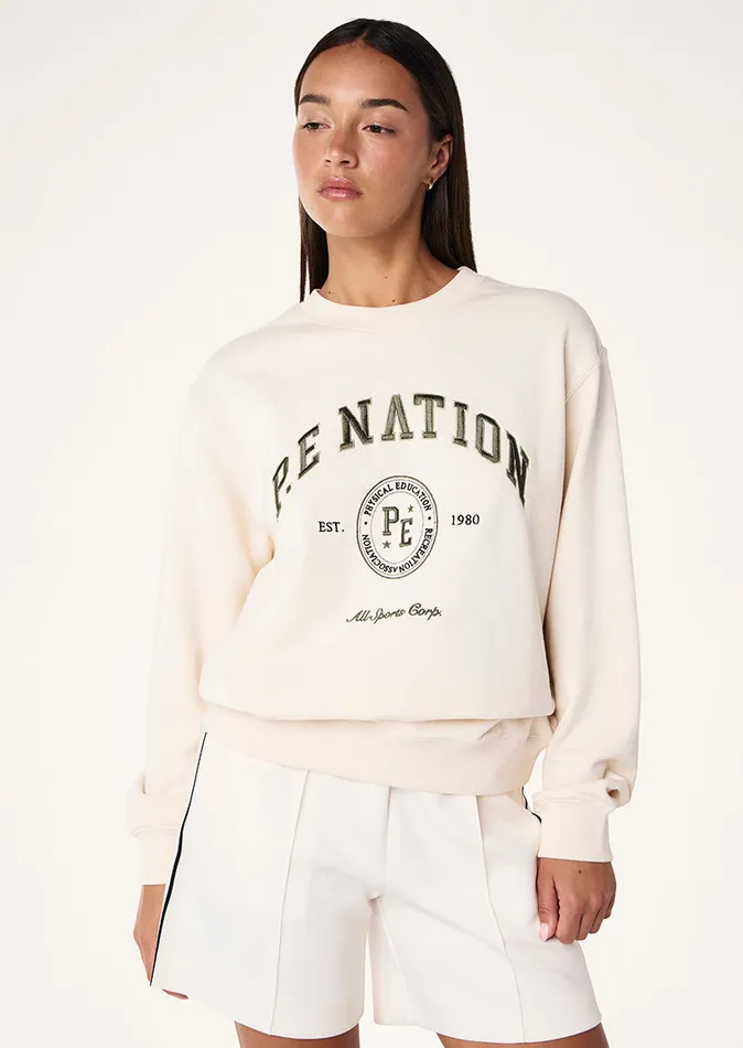 Women PE Nation LIBERTY SWEAT IN WHISPER WHITE Sweatshirts