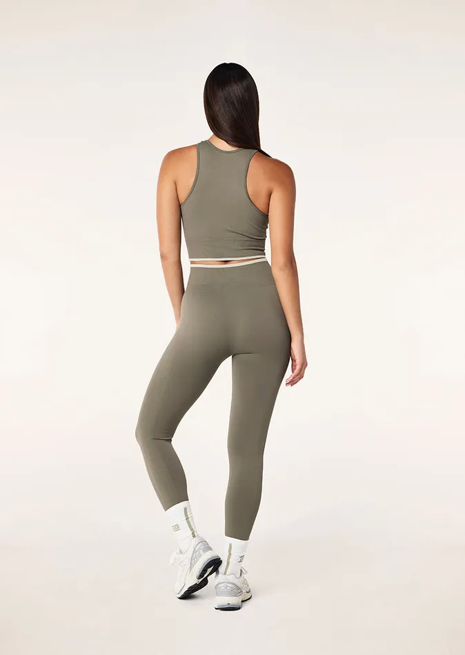 Women PE Nation RESTORE SEAMLESS LEGGING IN KHAKI Seamless