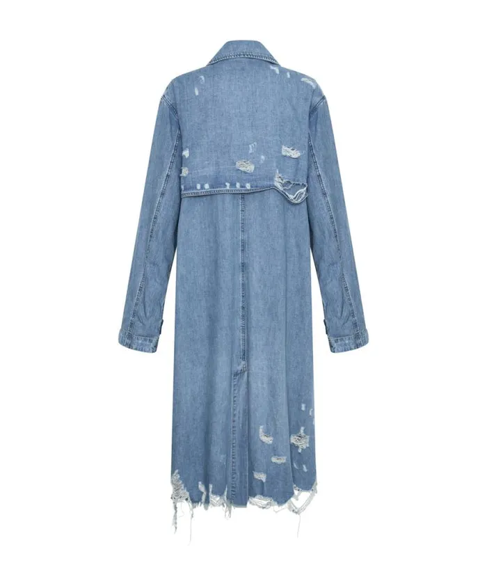 Women PACIFICA DENIM TRENCH COAT One Teaspoon Jackets Women PACIFICA DENIM TRENCH COAT One Teaspoon Jackets