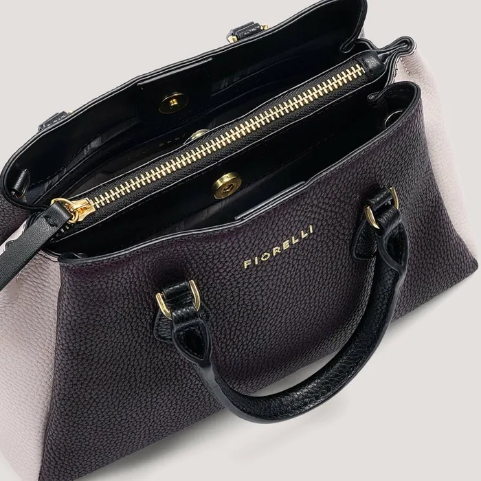 Women Paloma Mini Handbag Burgundy Black White Fiorelli Grab Bags