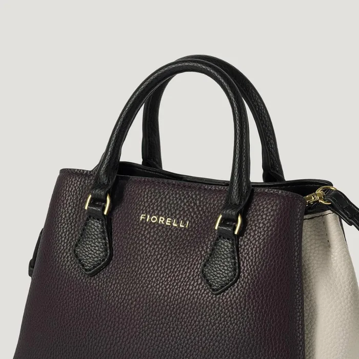 Women Paloma Mini Handbag Burgundy Black White Fiorelli Grab Bags