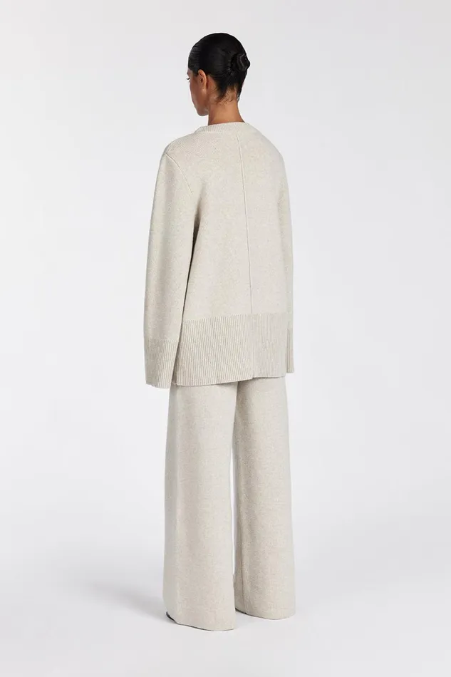 Women Pants DISSH CLEMENCE OAT MARLE KNIT PANT