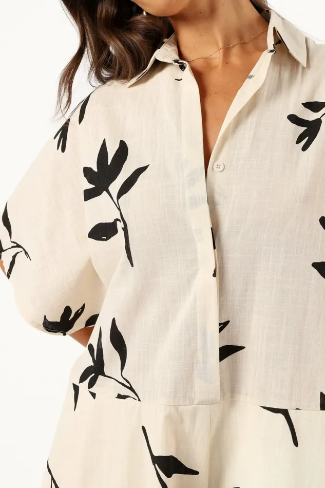 Women Petal and Pup Sebastian Romper White Black Print Jumpsuits and Rompers Women Petal and Pup Sebastian Romper White Black Print Jumpsuits and Rompers