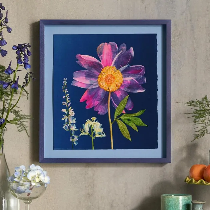 Women Pink Peony Painting Sundance Catalog OneOfAKind