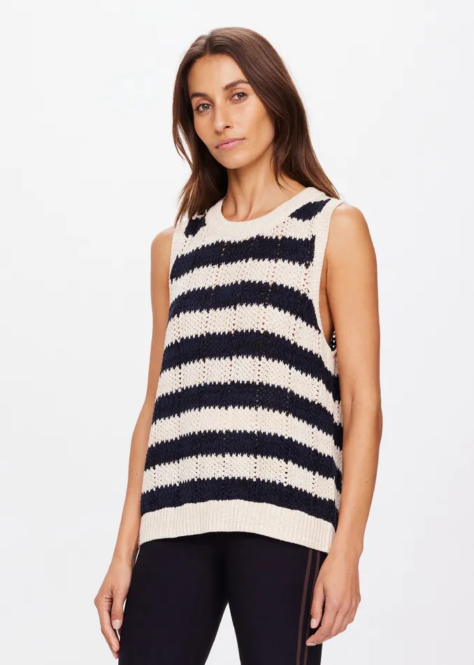 Women QUEENS NELSON KNIT VEST Shirts and Tanks THE UPSIDE