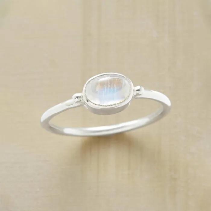 Women Radiant Moonstone Ring Sundance Catalog Rings