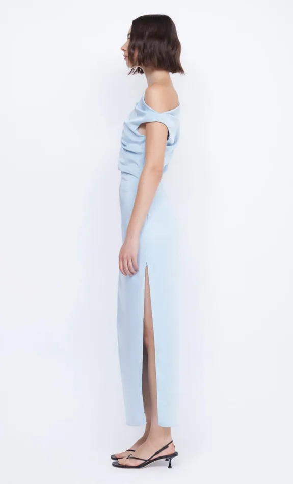 Women ROCHELLE ASYM MIDI DRESS 8211 DOLPHIN BLUE Bec Bridge Prom Dresses