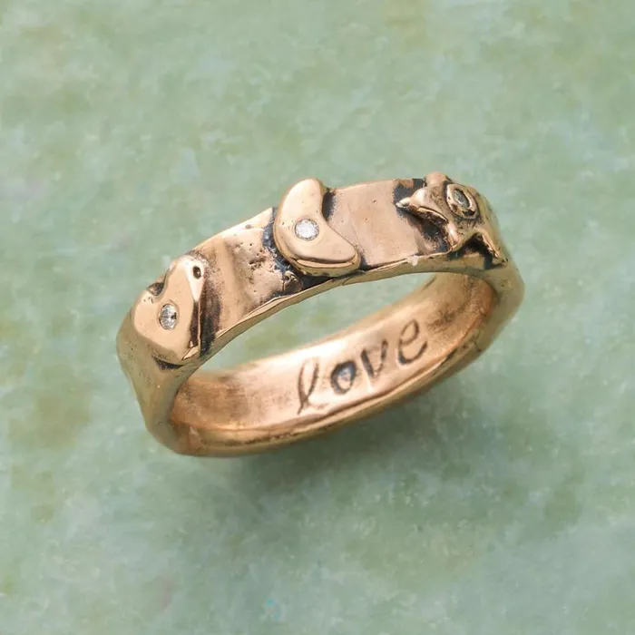 Women Rose Gold Heavenly Love Ring Sundance Catalog Rings