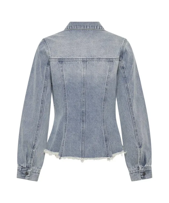 Women SALTY DOG PEPLUM DENIM SHACKET One Teaspoon Denim Jackets Women SALTY DOG PEPLUM DENIM SHACKET One Teaspoon Denim Jackets
