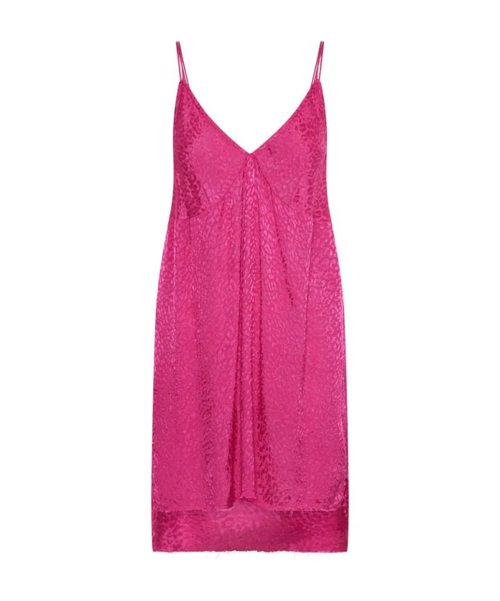 Women SHOCKING PINK JACQUARD SLIP DRESS One Teaspoon Mini Dresses Women SHOCKING PINK JACQUARD SLIP DRESS One Teaspoon Mini Dresses