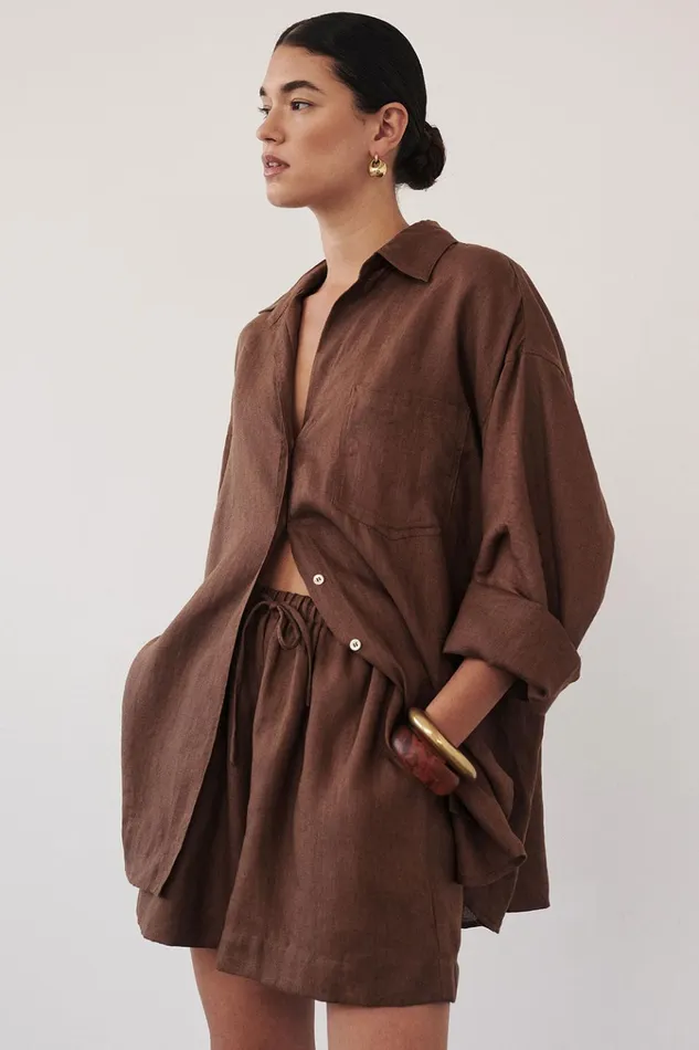 Women Shorts DISSH LUNE FONDANT LINEN SHORT