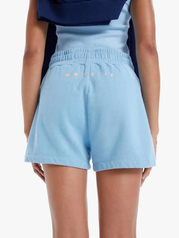 Women Shorts Mother Denim The Knock Out Short Short Light Blue