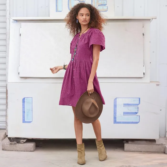 Women Sienna Breeze Dress Raspberry Sundance Catalog Dresses and Jumpsuits