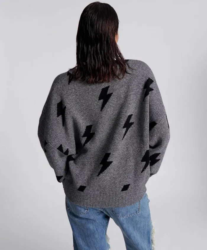 Women STATIC LIGHTNING SWEATER One Teaspoon Knitwear Women STATIC LIGHTNING SWEATER One Teaspoon Knitwear