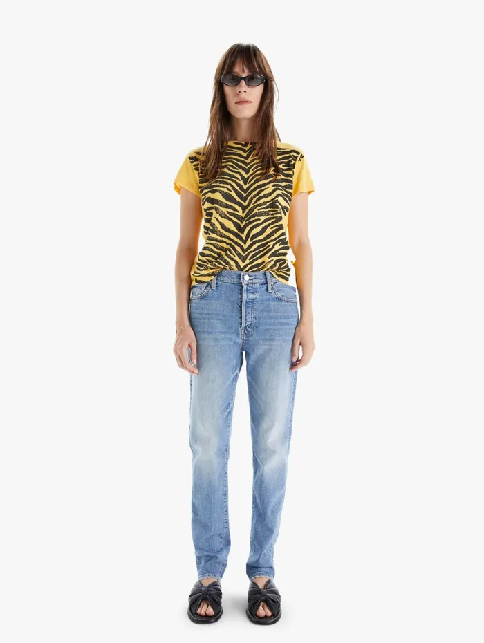 Women Tees Mother Denim The Lil Sinful Yellow