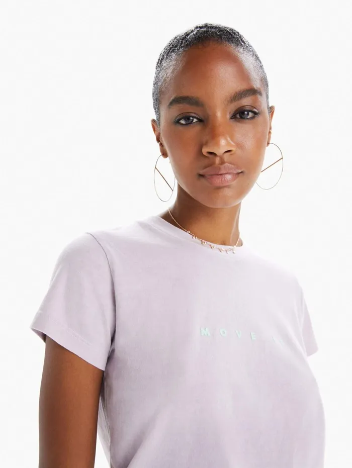 Women Tees Mother Denim The Rise and Shine Medium Purple
