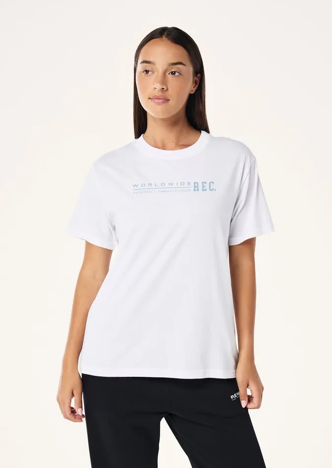 Women Tees PE Nation WORLDWIDE TEE IN OPTIC WHITE
