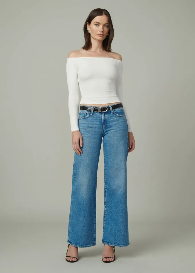 Women THE DEVIN OFF THE SHOULDER TOP Ecru Tops Joe8217s Jeans