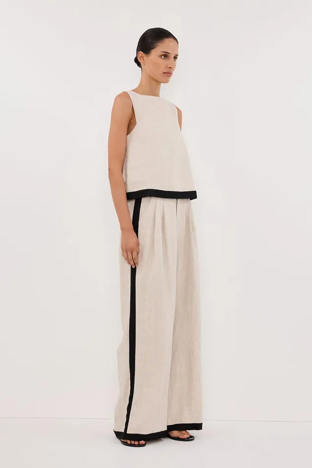 Women Tops DISSH EBONY NATURAL LINEN TOP