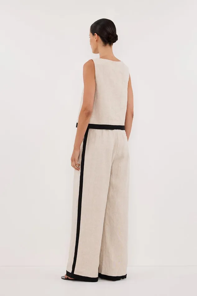 Women Tops DISSH EBONY NATURAL LINEN TOP