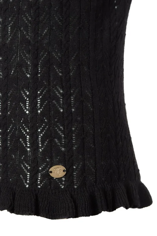Women Tops Holland Cooper Pointelle Cami Black Women Tops Holland Cooper Pointelle Cami Black
