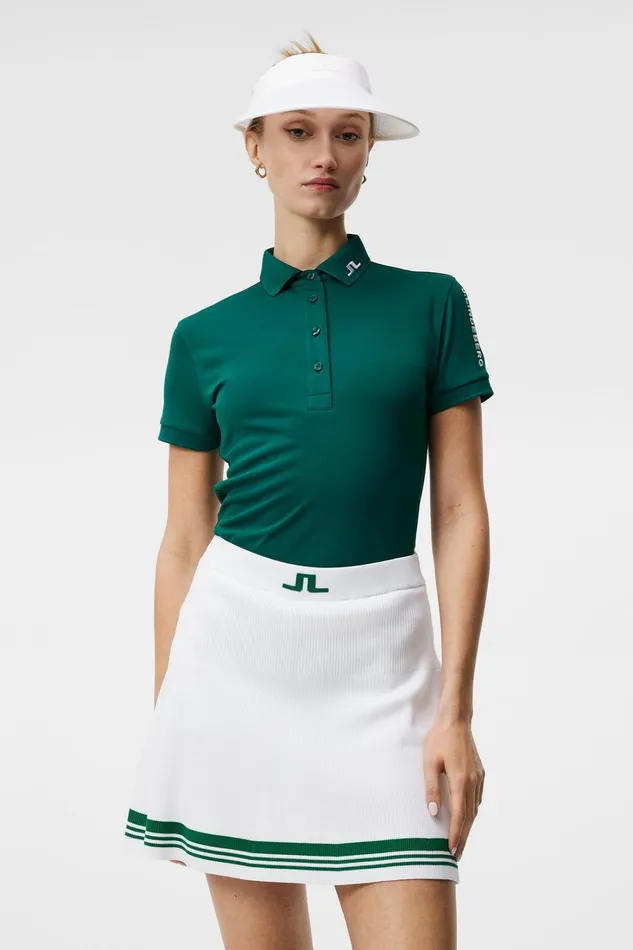 Women Tour Tech Polo Rain Forest JLindeberg Polo Shirts