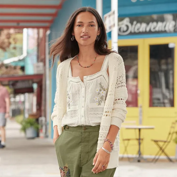 Women Travelers Cardigan Petite Samba Red Sundance Catalog Sweaters